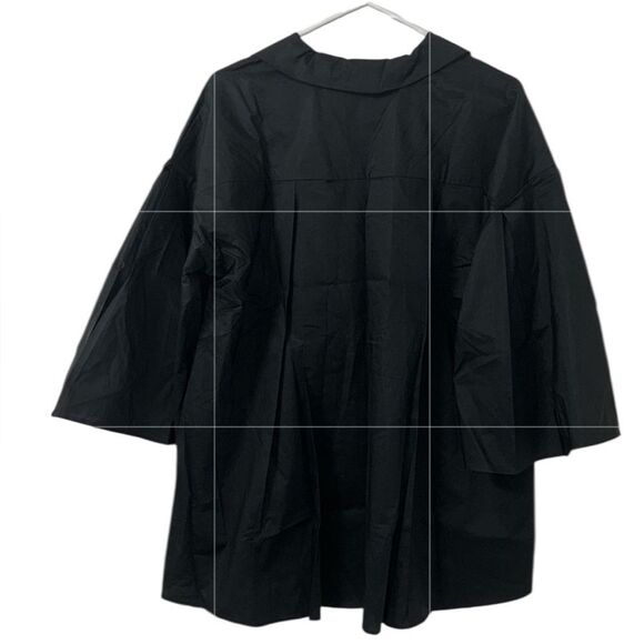 Anthropologie Harshman Black Oversized Tunic/Top(Size Large) - Picture 3 of 12